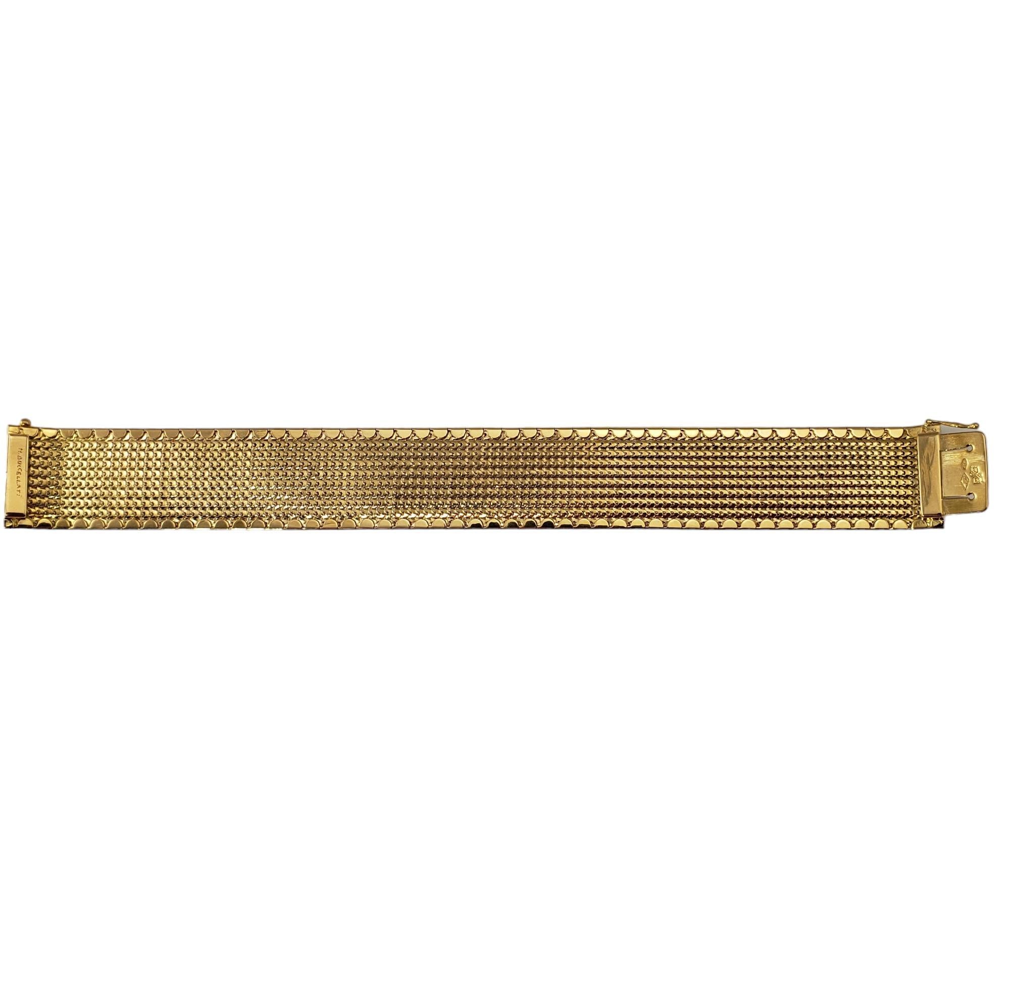 Vintage Buccellati 18 Karat Yellow Gold Wide Wave Bracelet #17822 2