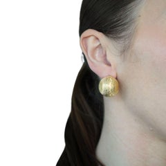 Vintage Buccellati 18k Gold Ball Earrings