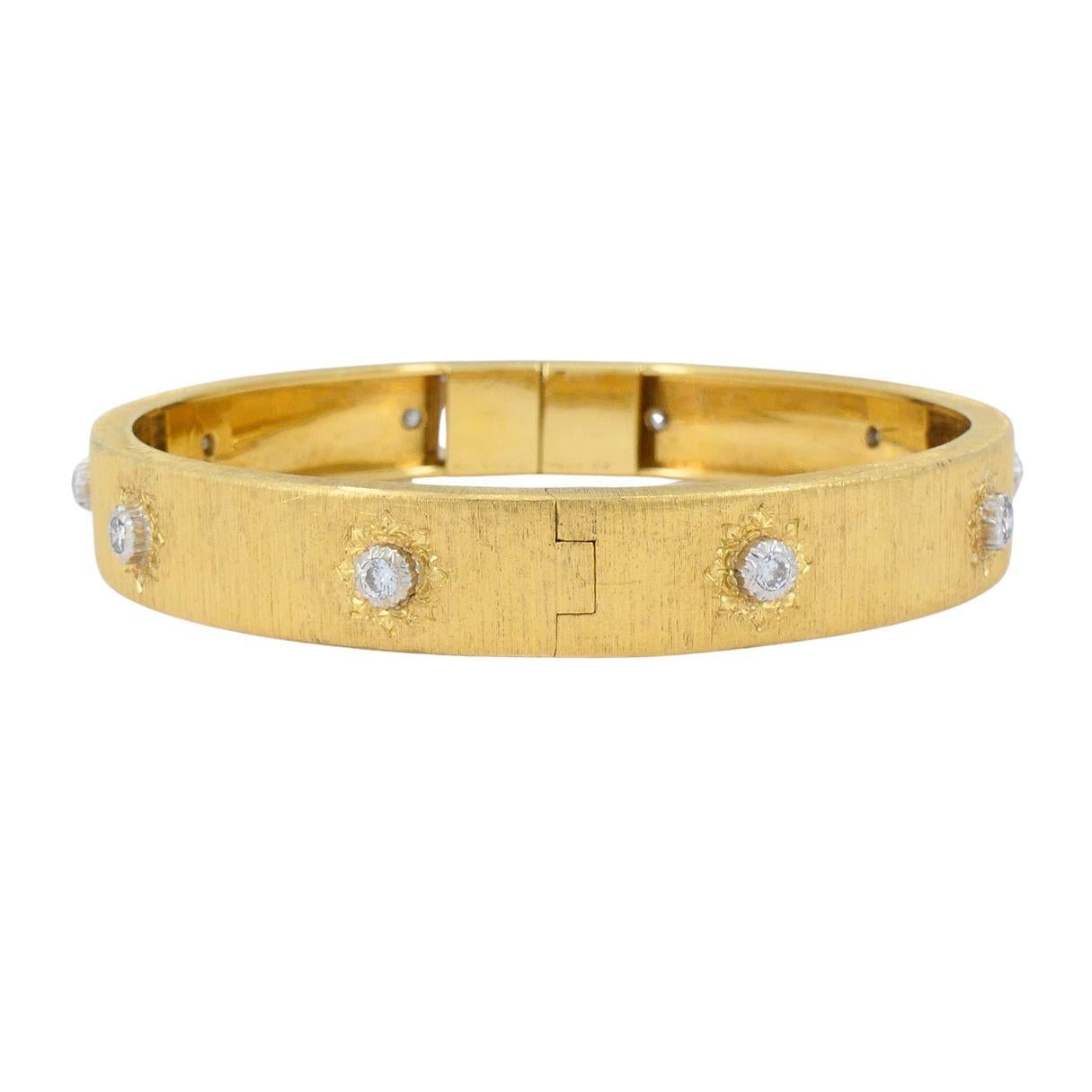 De las mujeres Pulsera vintage Buccellati de oro de 18 quilates con diamantes en venta