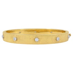 Pulsera vintage Buccellati de oro de 18 quilates con diamantes