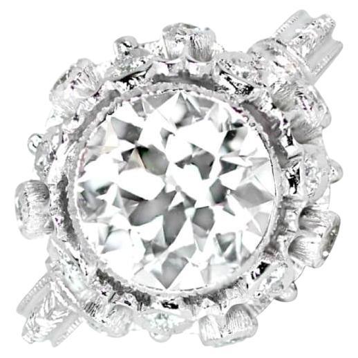Vintage Buccellati 2.23ct Diamond Engagement Ring, E Color and VVS2 Clarity For Sale