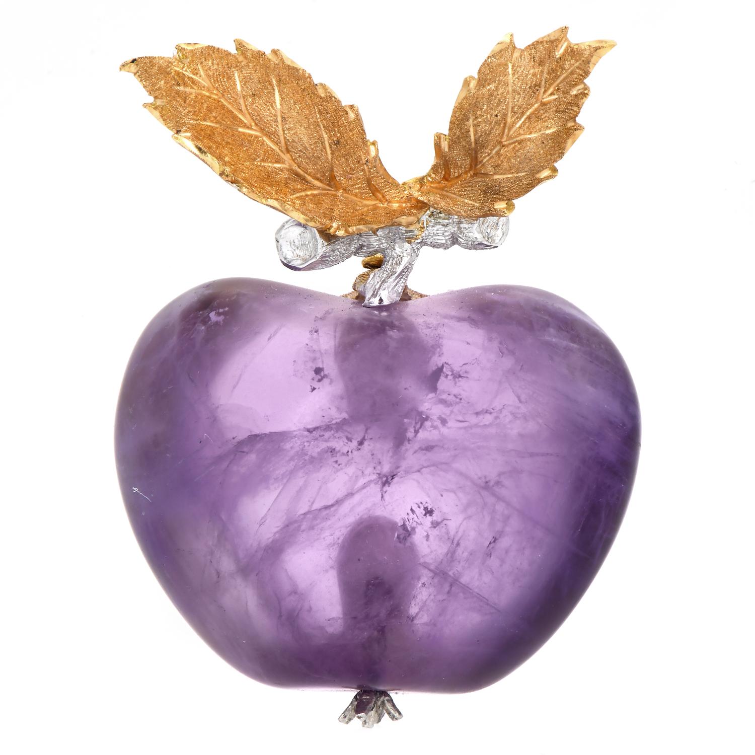 purple and gold apple