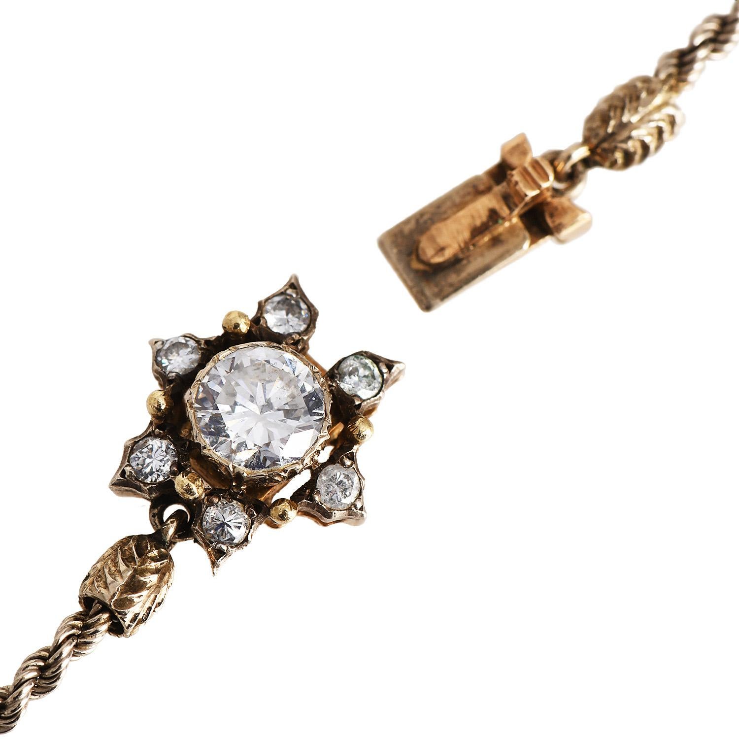 Vintage Buccellati Diamond 18K Gold Convertible Necklace and Brooch Pin 2
