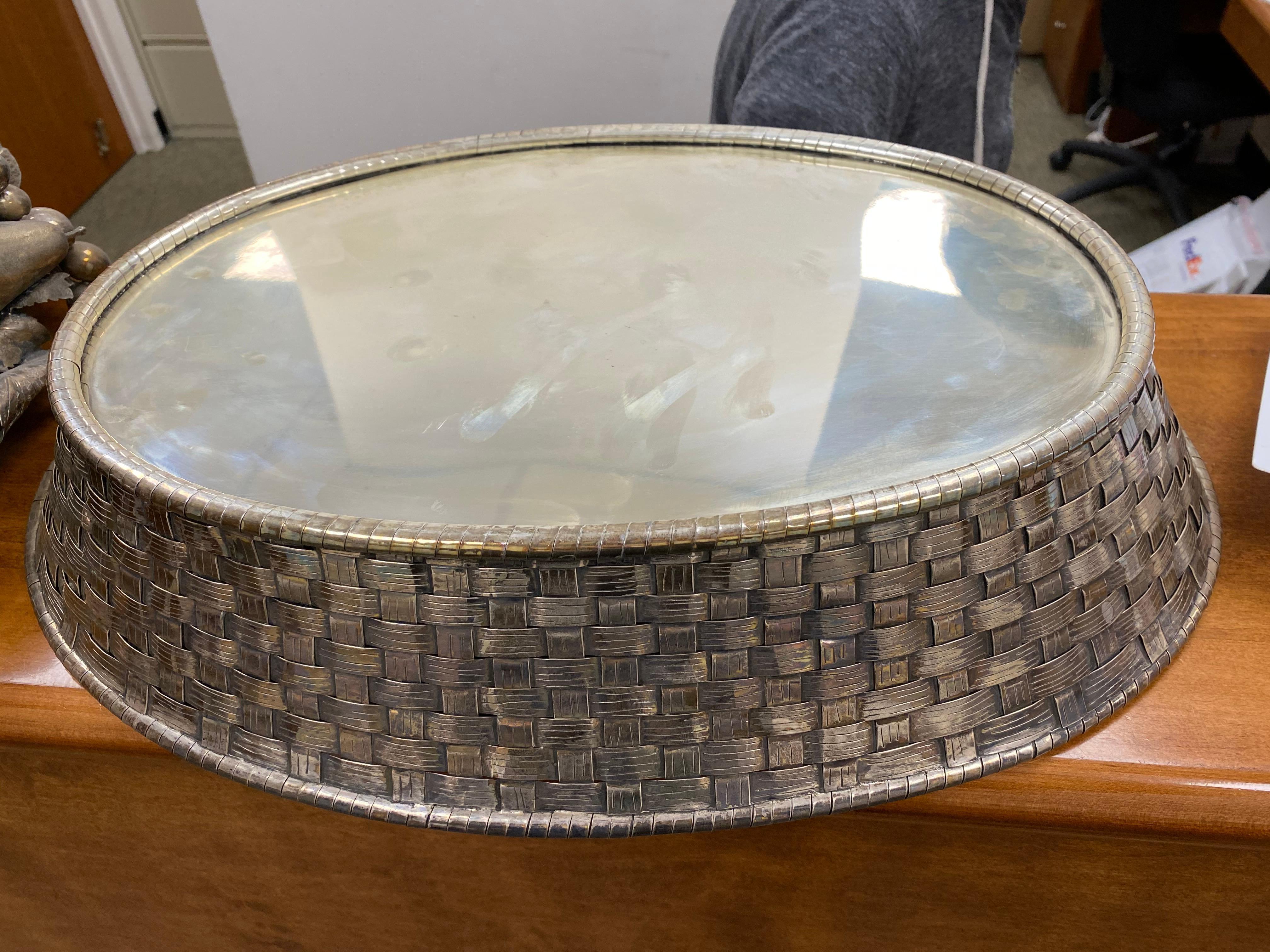 Vintage Buccellati Fruit Basket, Silver, Circa 1970 For Sale 1