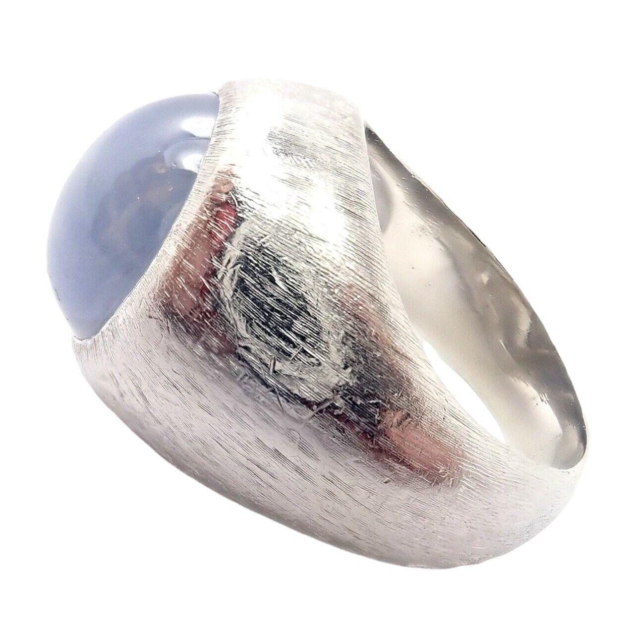 Platinum Large Cabochon Star Sapphire Vintage Ring by Buccellati. 
With 1 Large Star Sapphire - 12mm x 13mm.
Details: 
Ring Size: 9
Weight: 34.3 grams
Stamped Hallmarks: Buccellati Platinum (Faint)
YOUR PRICE: $10,000
Ti844eodd