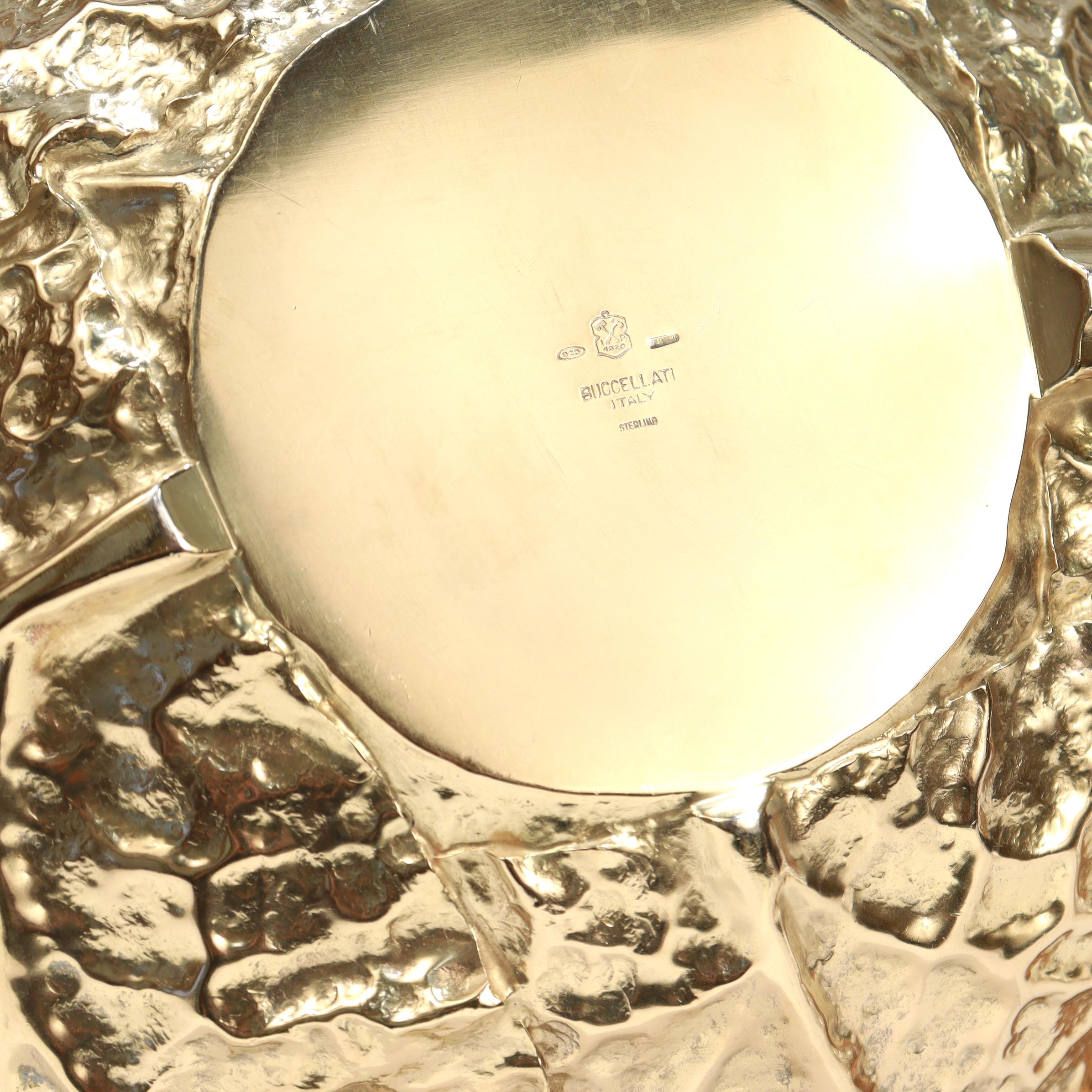 Vintage Buccellati Parcel Gilt Sterling Silver Figural Cabbage Centerpiece en vente 10