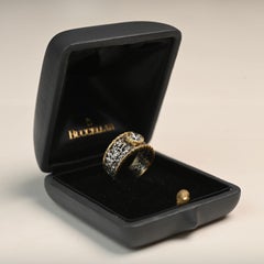 Vintage Buccellati Round Cut Diamond (Approx 0.70-Carats) White and Yellow Gold