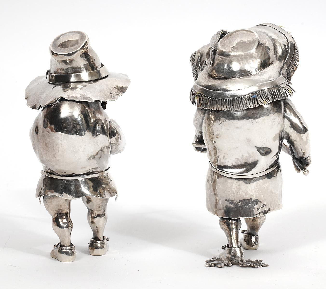 Buccellati Sterling Vintage Figura de flautista con sombrero de copa en venta 2