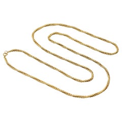 Vintage Buccellati Yellow Gold 37 Inch Rope Chain Necklace