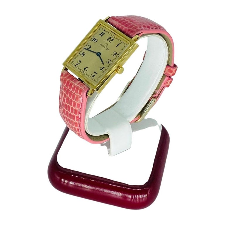 Vintage Bucherer 24mm 18k Gold Women display picture 3
