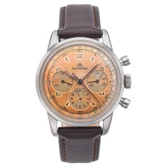 Vintage Bucherer Chronograph Hand Wind Men's Watch Lemania 1280