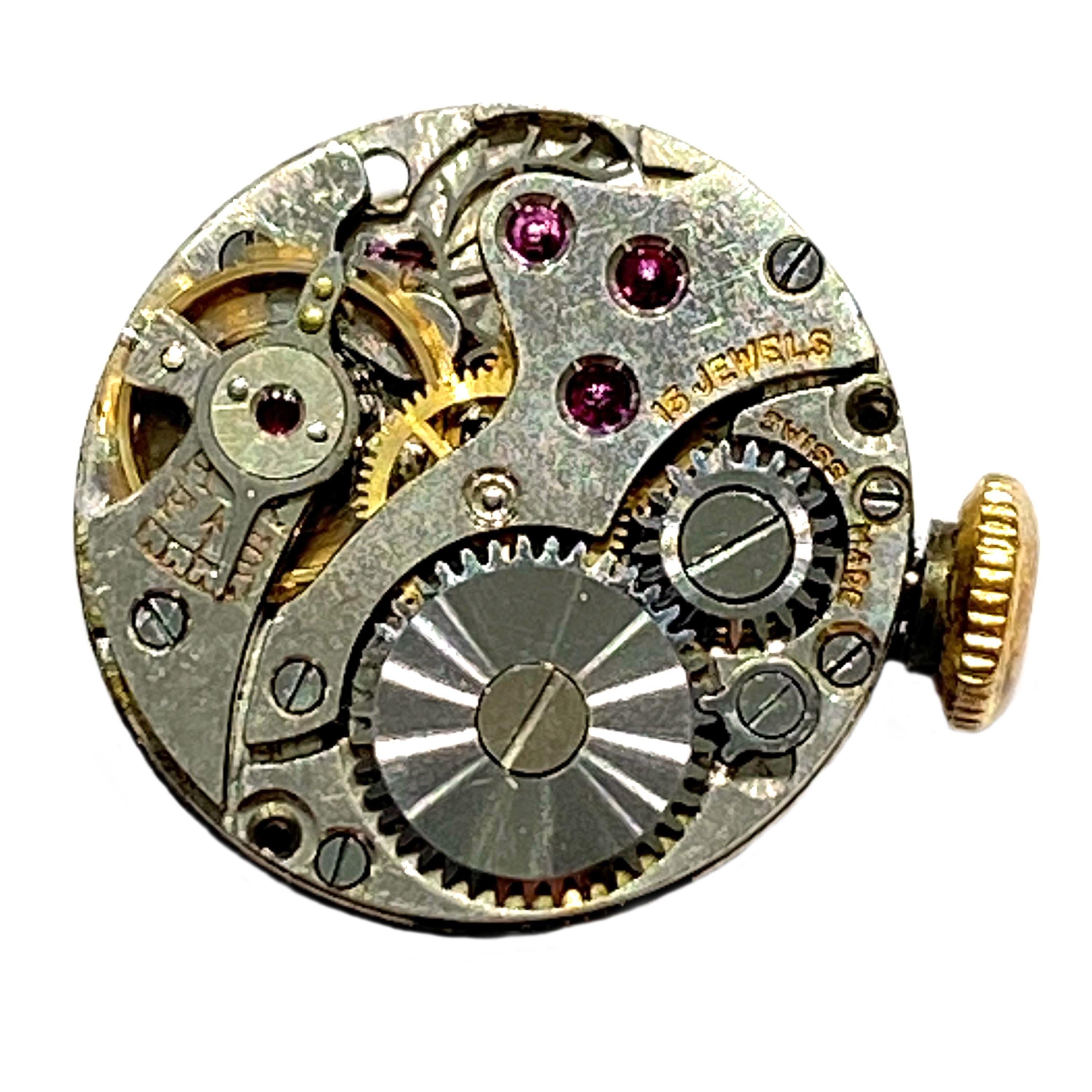 Women's Vintage Bucherer Ruby, Diamond And Gold Watch, Circa 1955