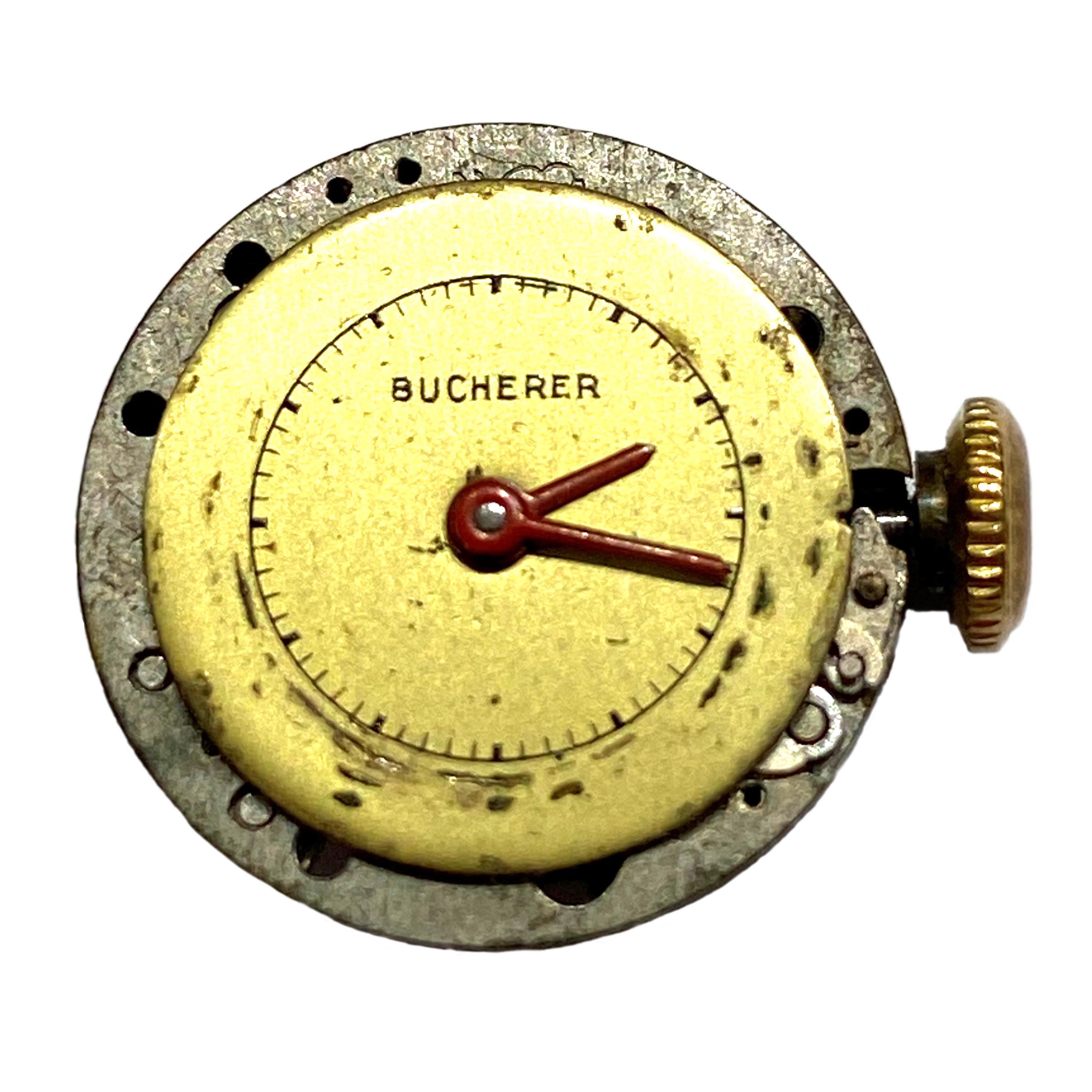 Vintage Bucherer Ruby, Diamond And Gold Watch, Circa 1955 2