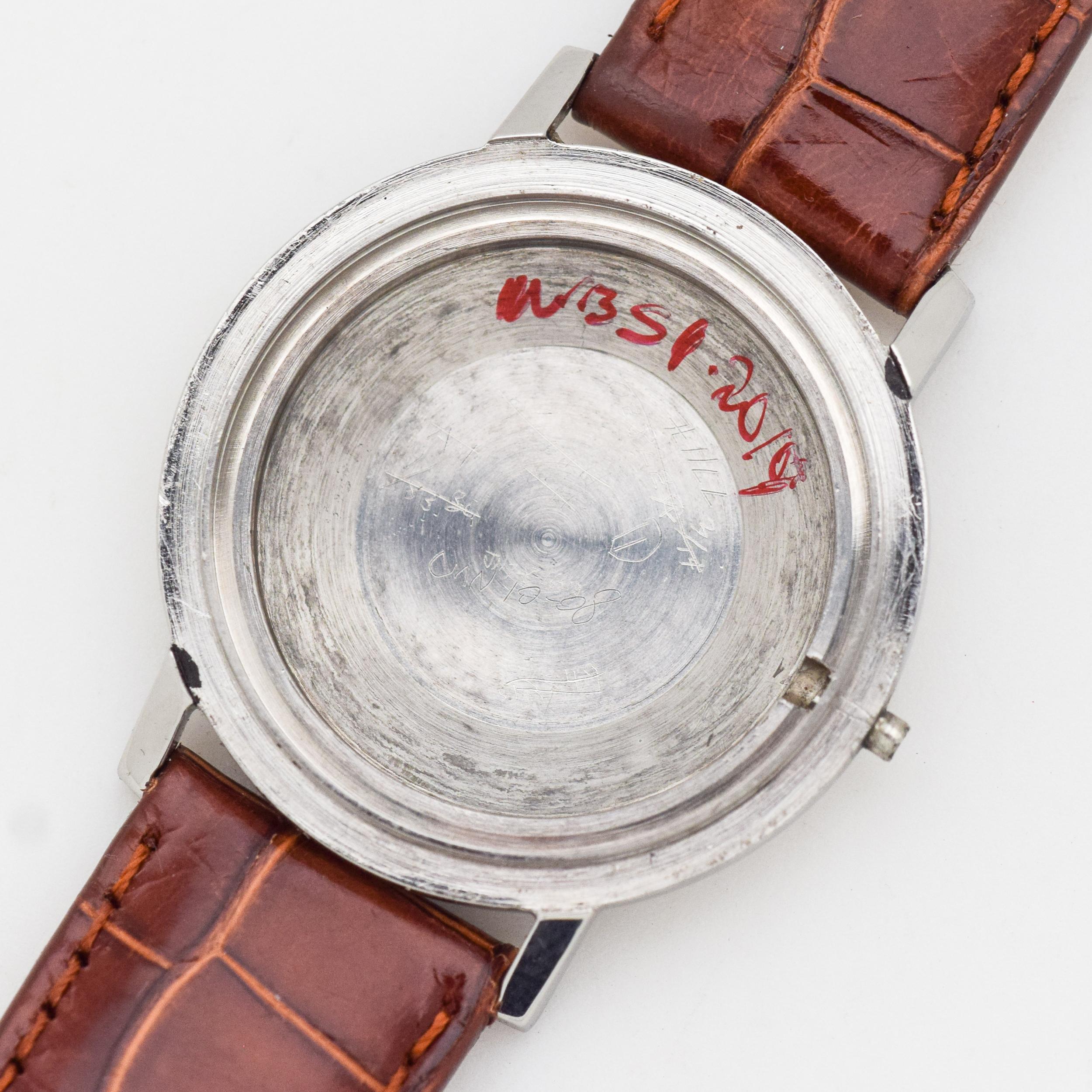 Vintage Bucherer Stainless Steel Watch, 1960s 1