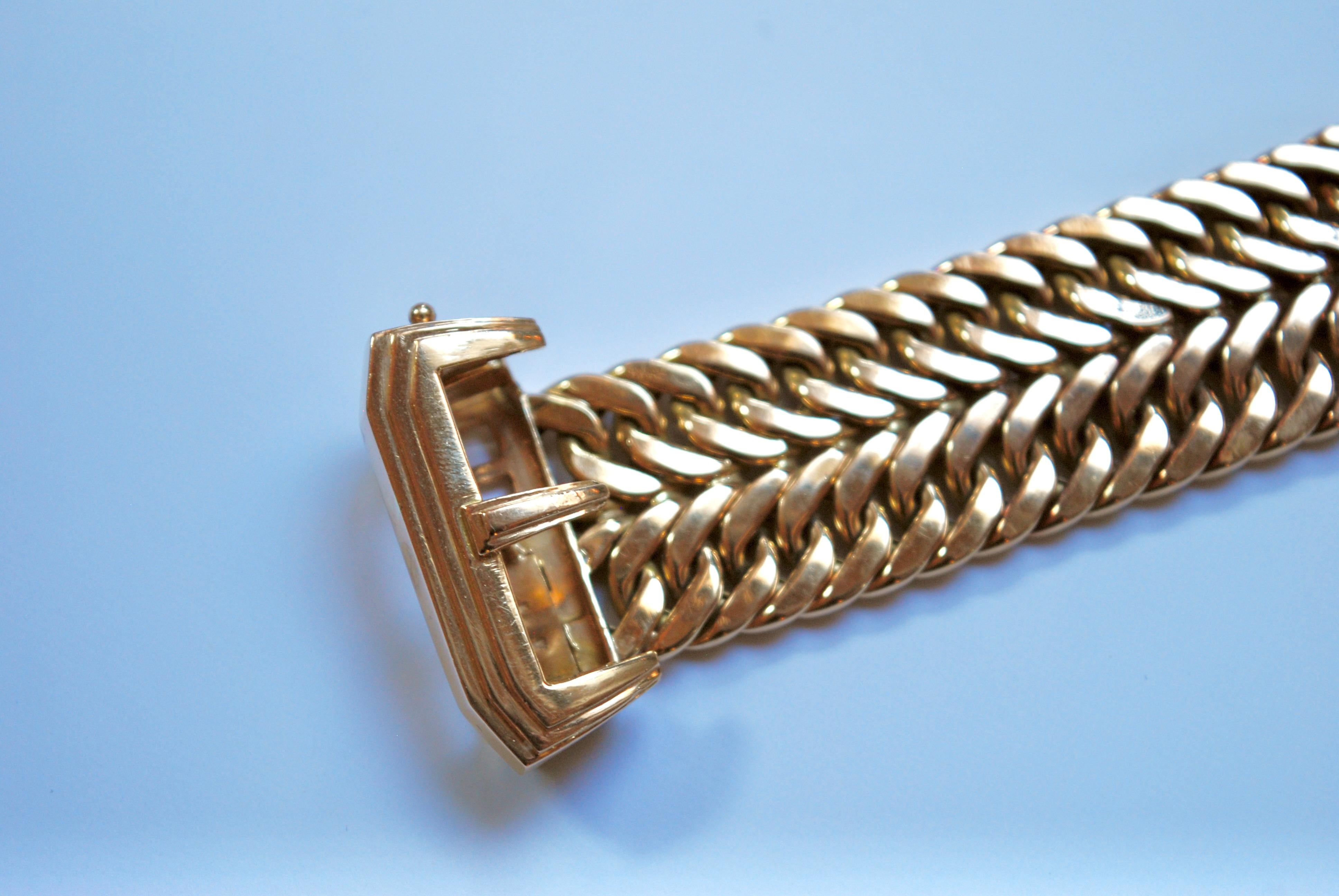 vintage buckle gold bracelet 5