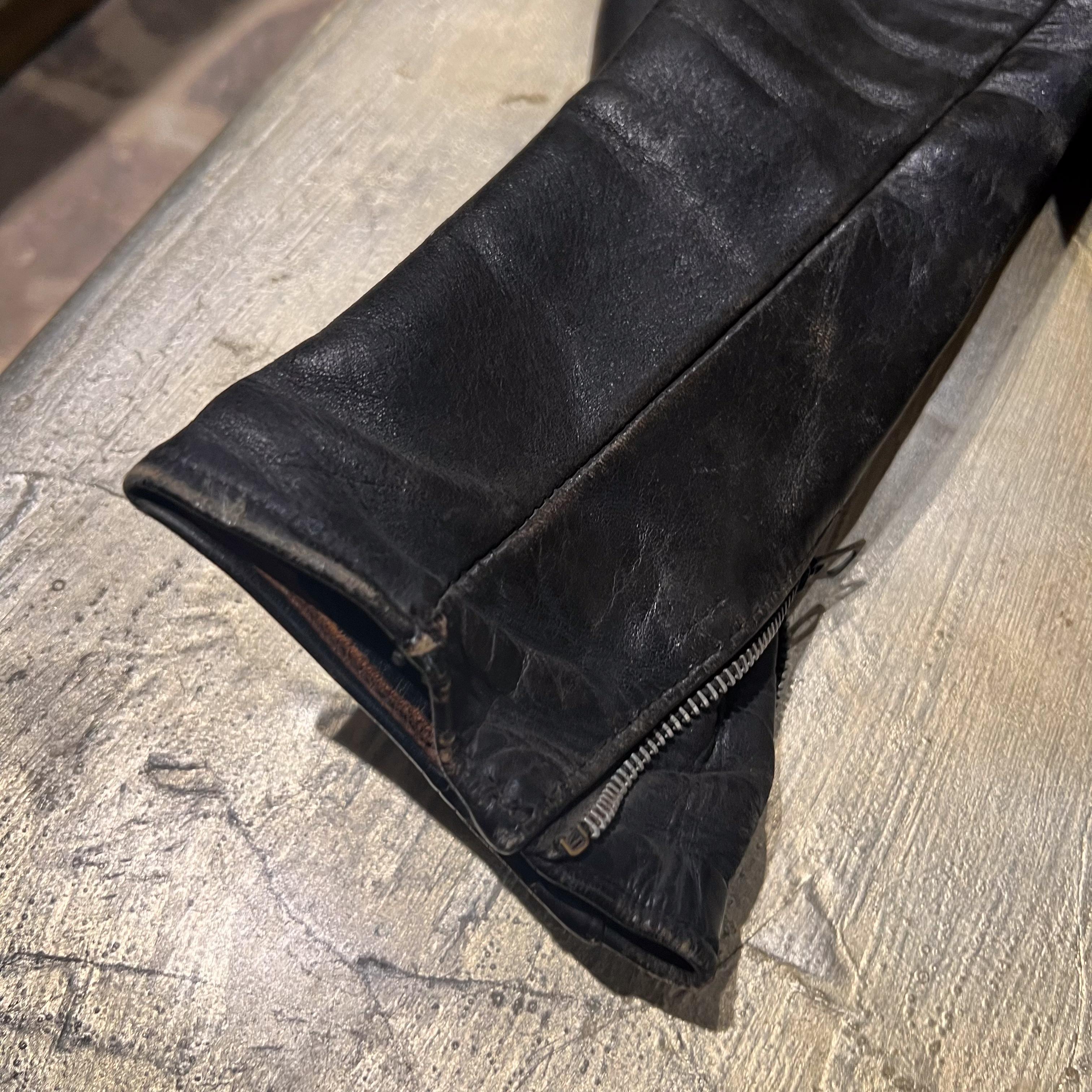 Vintage Buco Leather Motorcycle Jacket Joseph Buegeleisen Co Detroit In Good Condition In Chula Vista, CA