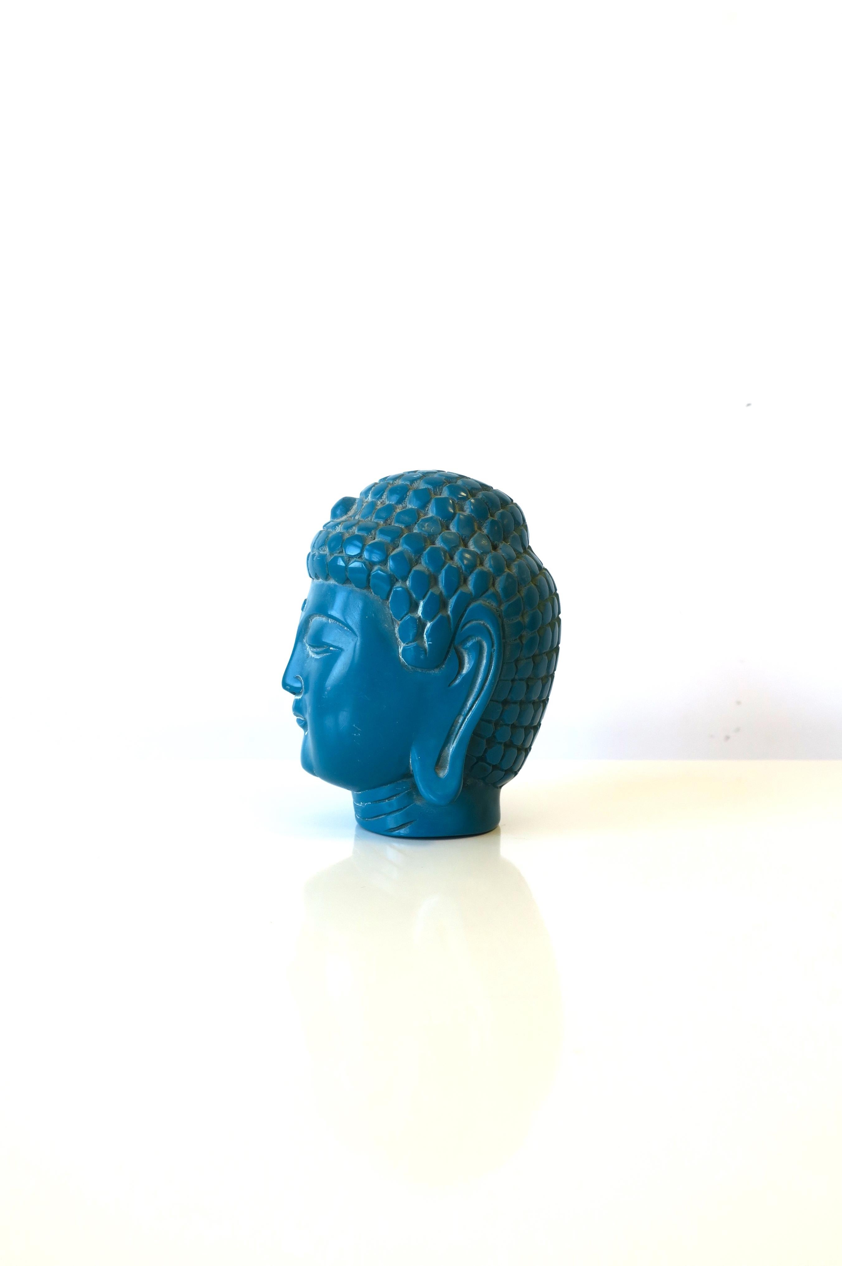 Chinoiserie Vintage Buddha Head Bust For Sale