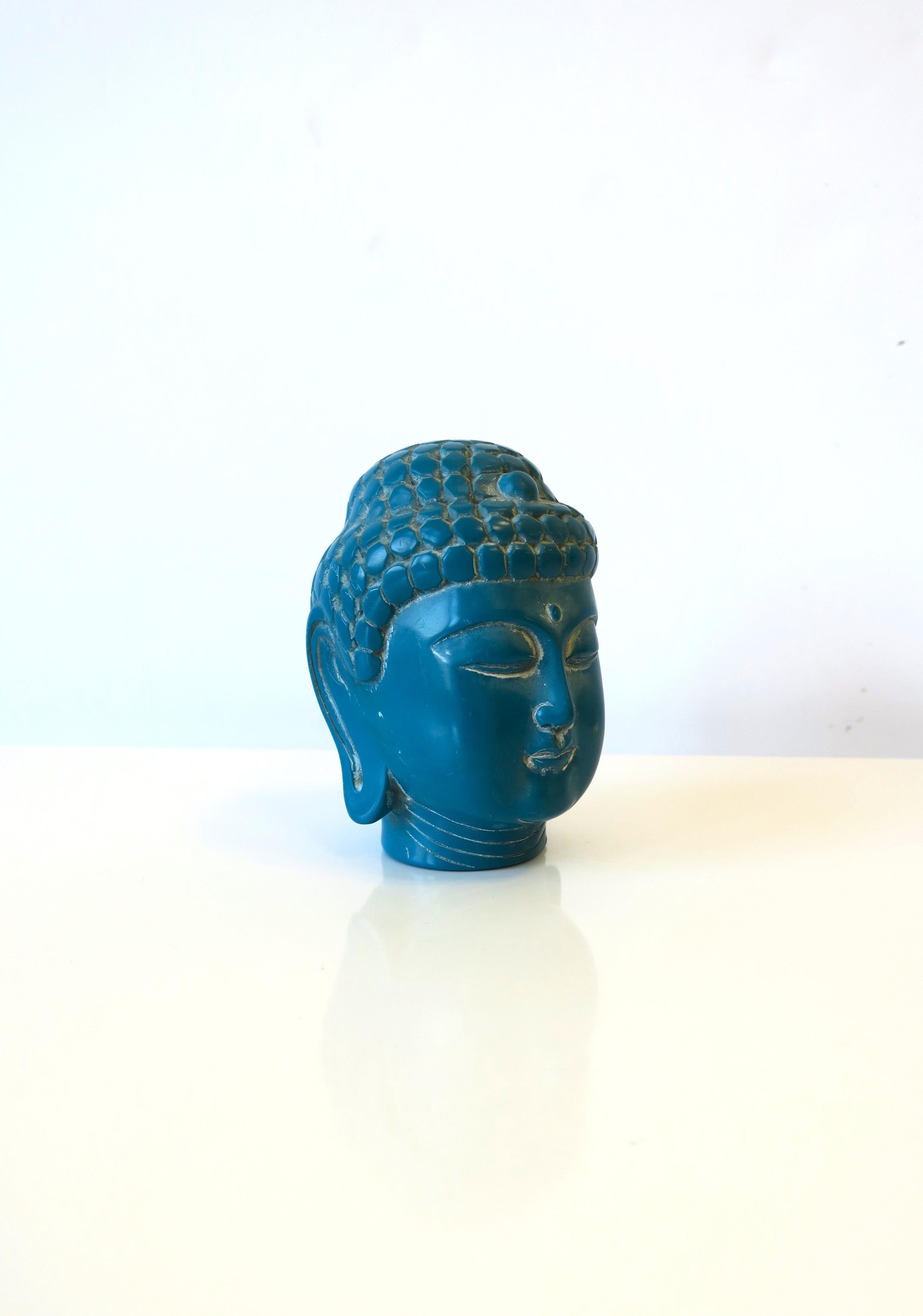 Molded Vintage Buddha Head Bust For Sale