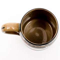 Vintage Buffalo Pottery Deldare Ware Mug "Ye Lion Inn" 1909