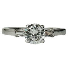 Bulgari Anillo de compromiso de oro blanco de 18 quilates con diamante talla brillante de 0,82 ct