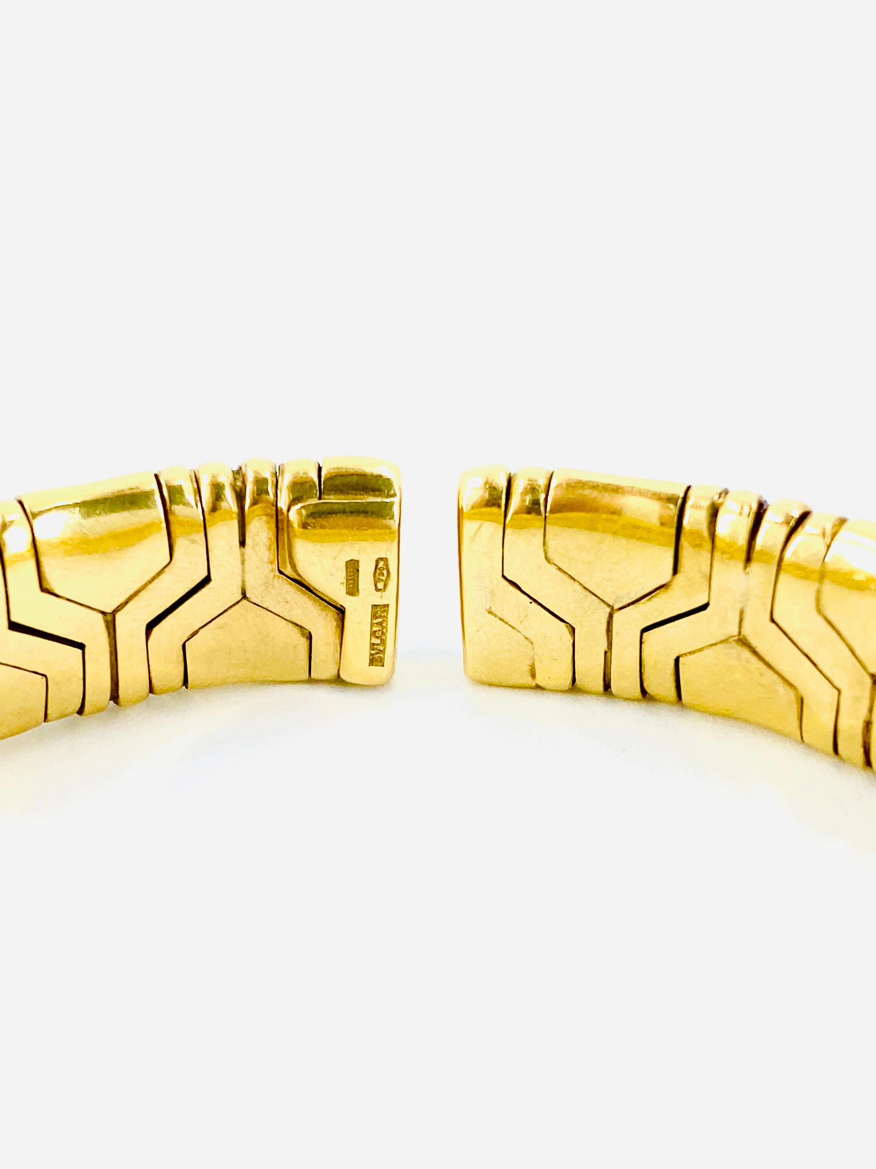 Vintage Bulgari 18k Gold Armreif Armband für Damen oder Herren
