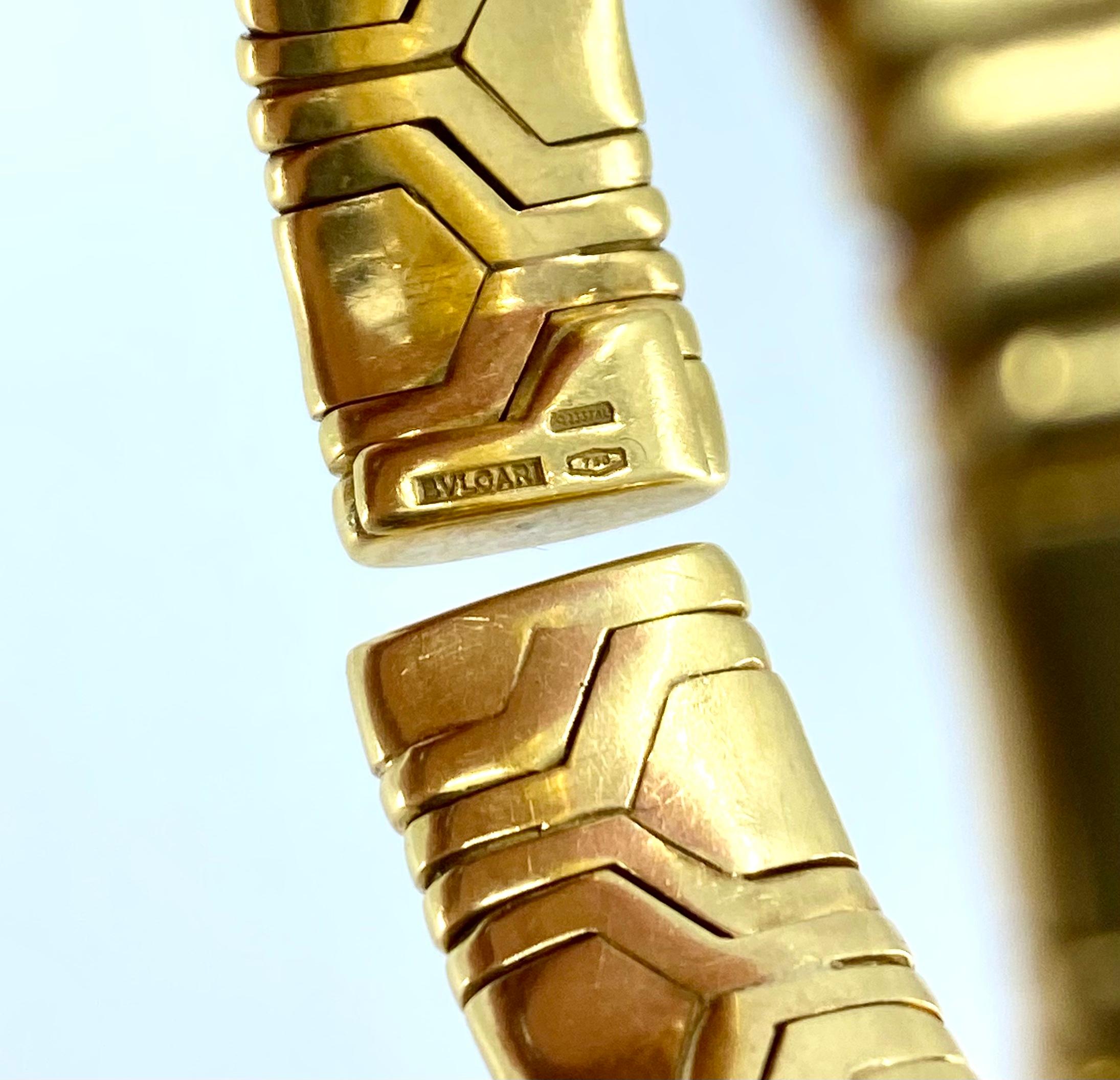 Vintage Bulgari 18k Gold Armreif Armband  im Angebot 2
