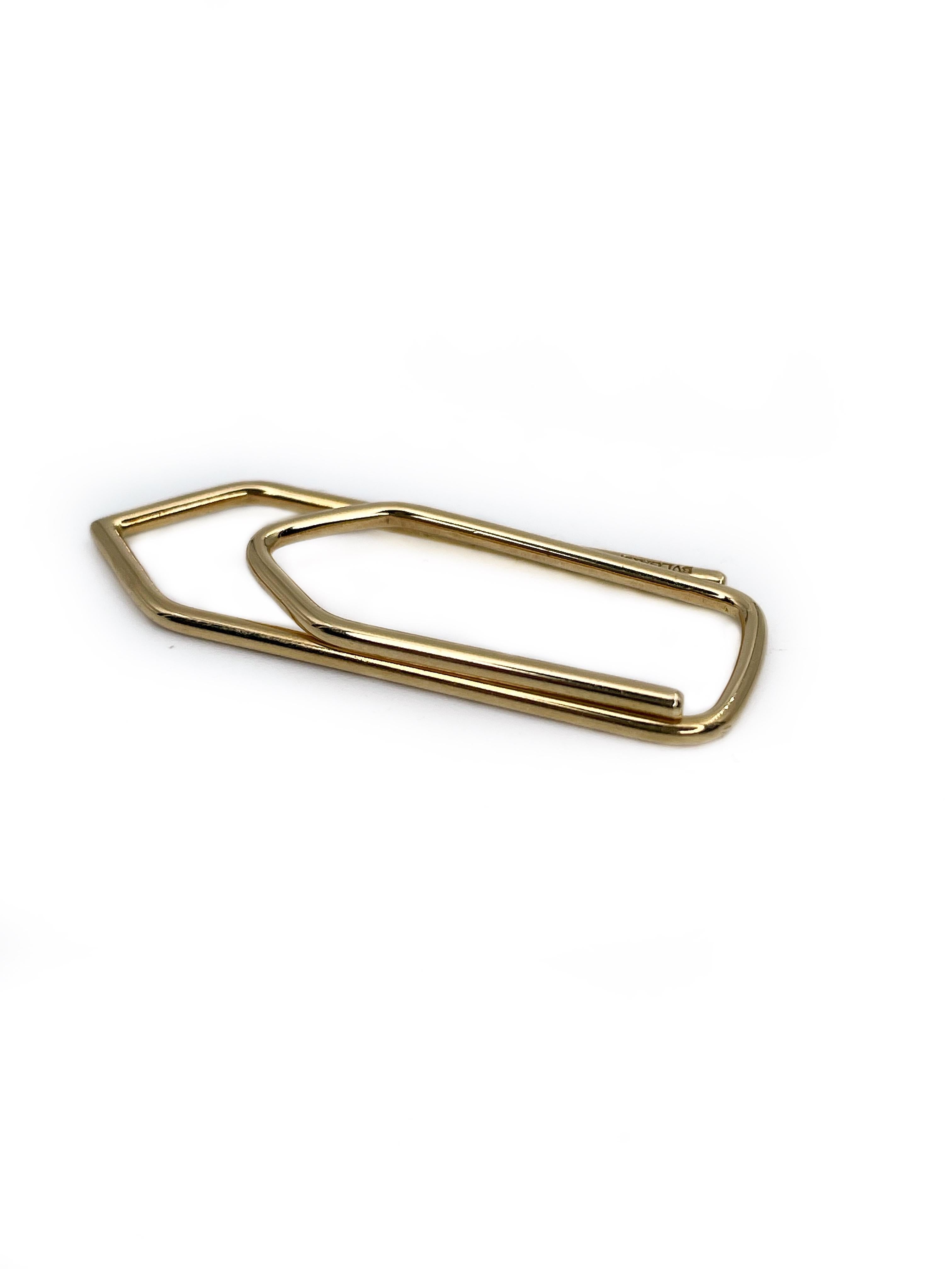 Modern Vintage Bulgari 18K Gold Figural Money Clip