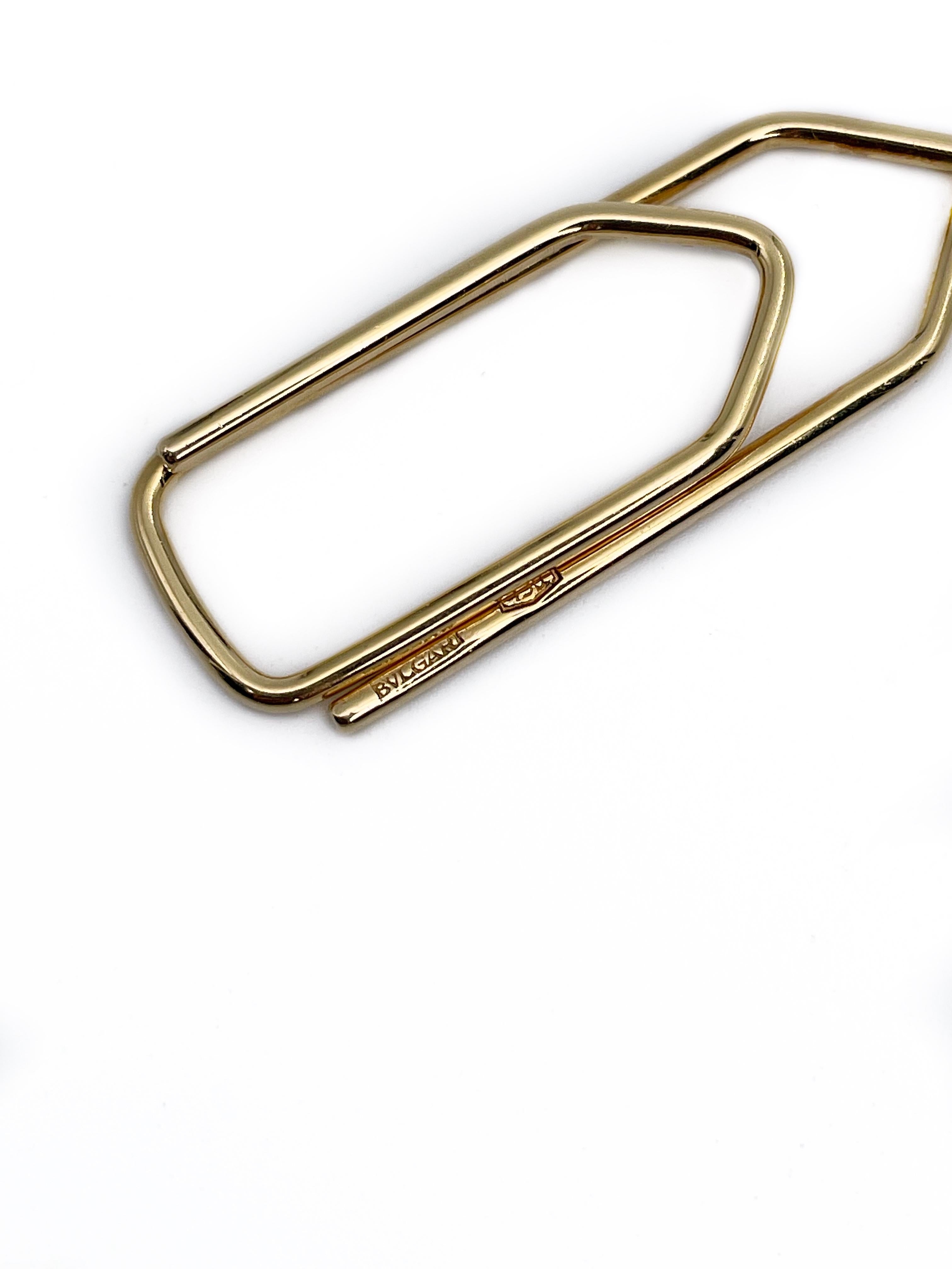 Women's or Men's Vintage Bulgari 18K Gold Figural Money Clip