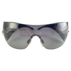 Occhiali da sole vintage Bulgari 8025 Mask Wrap Around 2001 Italia