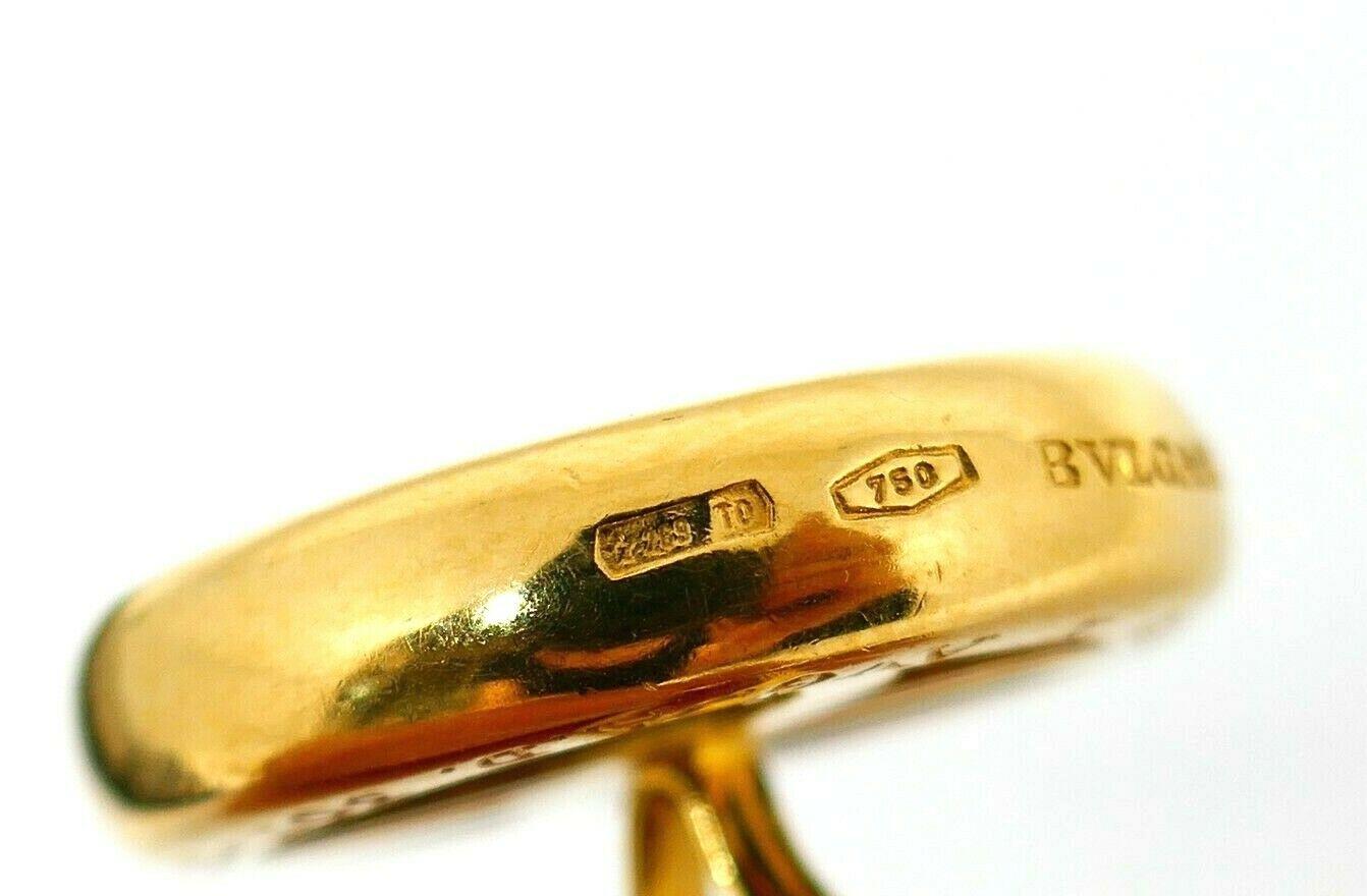 Vintage Bulgari Ancient Coin Yellow Gold Cufflinks 1