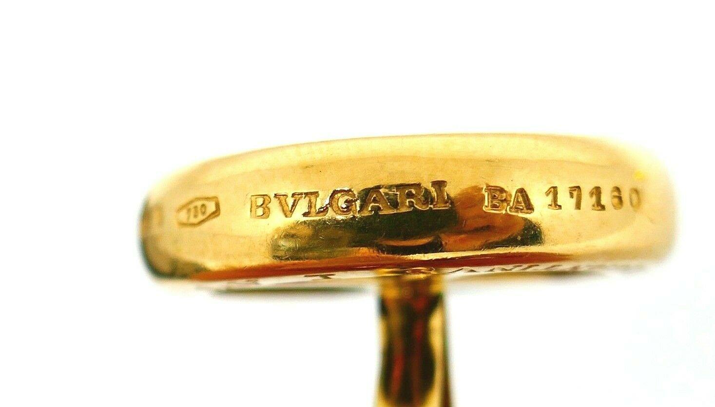 Vintage Bulgari Ancient Coin Yellow Gold Cufflinks 2