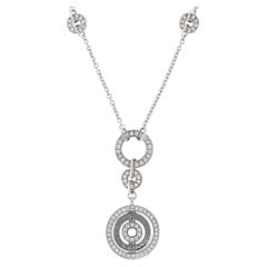 Collar vintage «Astrale Cerch» de Bulgari con diamantes, en oro blanco