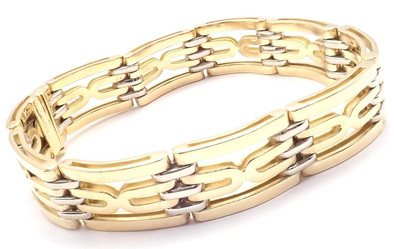 Vintage Bulgari Bvlgari Link Yellow Gold Bracelet For Sale 8