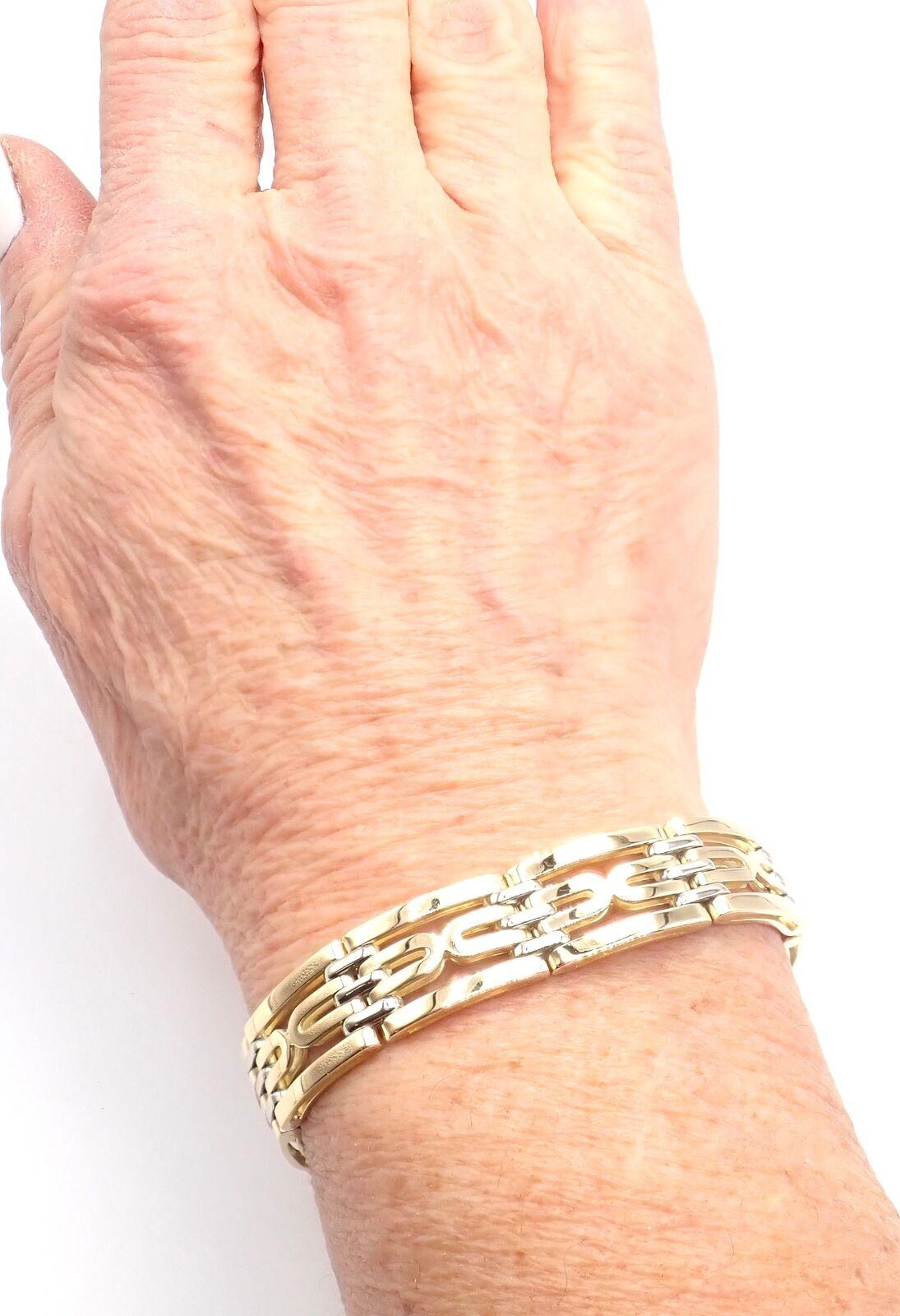 Women's or Men's Vintage Bulgari Bvlgari Link Yellow Gold Bracelet For Sale