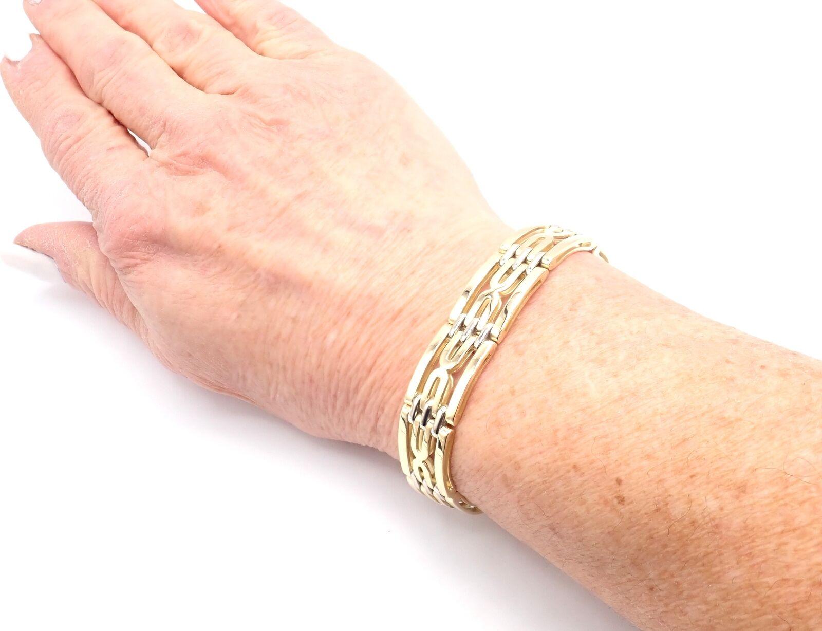 Vintage Bulgari Bvlgari Link Yellow Gold Bracelet For Sale 2