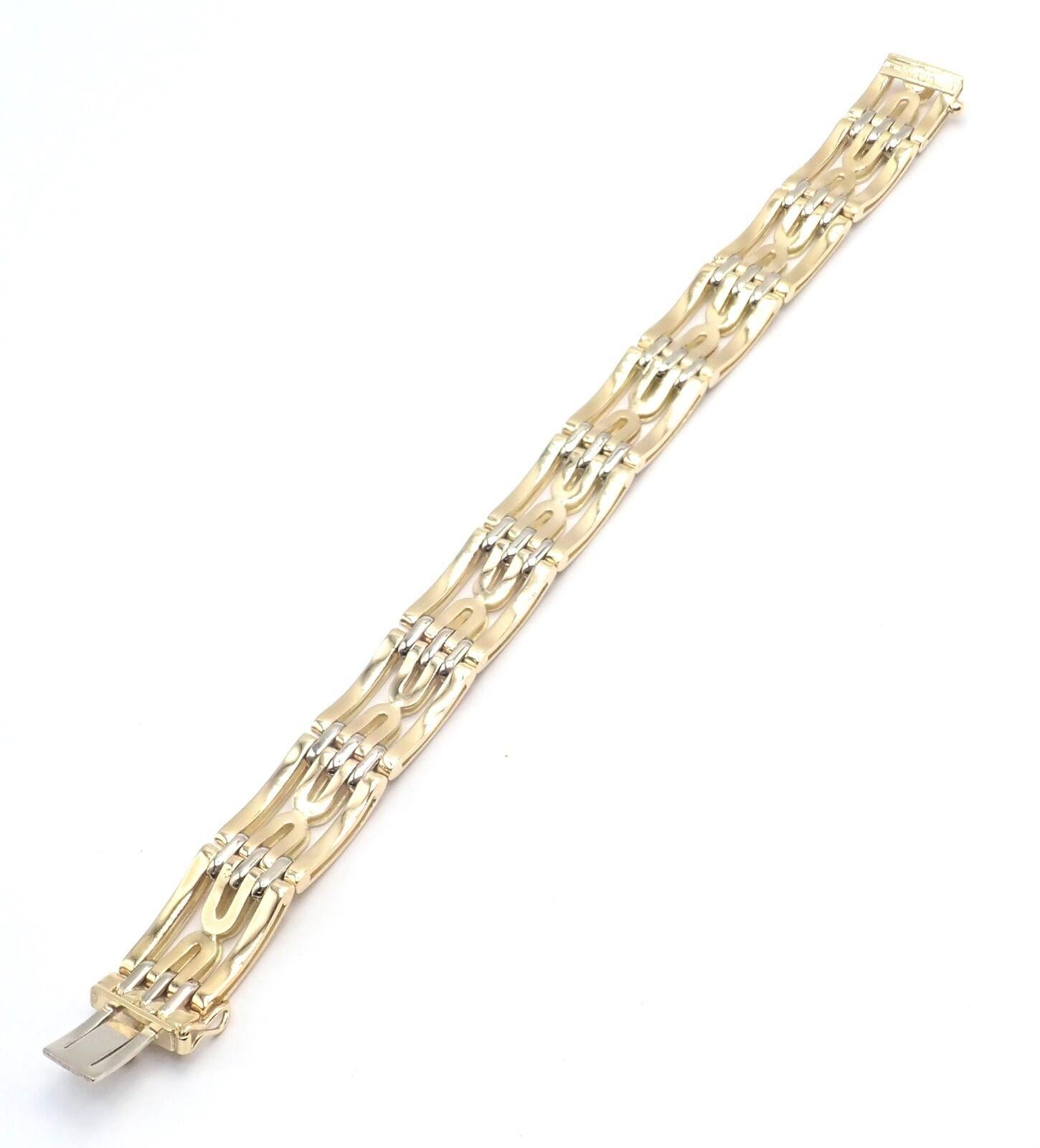 Vintage Bulgari Bvlgari Link Yellow Gold Bracelet For Sale 4