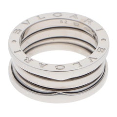 Vintage Bulgari B.zero1 Three Band Ring in White Gold