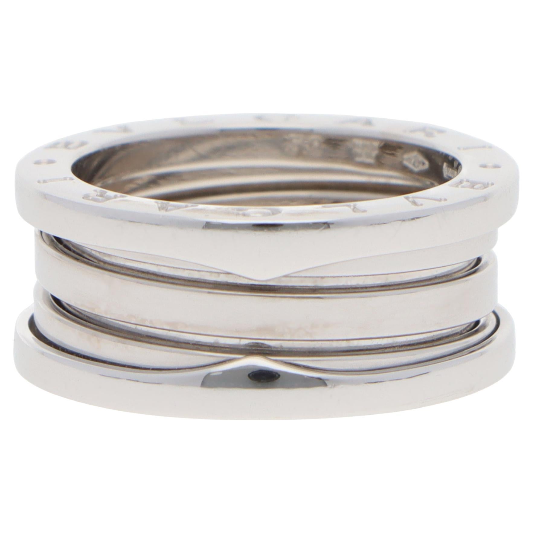Vintage Bulgari B.zero1 Three Band Ring in White Gold