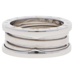 Anillo vintage Bulgari B.zero1 de tres anillos en oro blanco