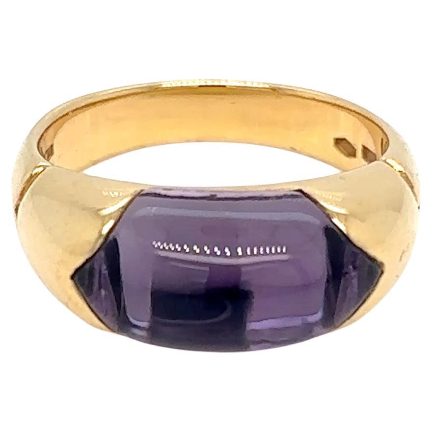 Bague Vintage Bulgari "Celtaura" - Or jaune 18k et Améthyste - Circa 1980