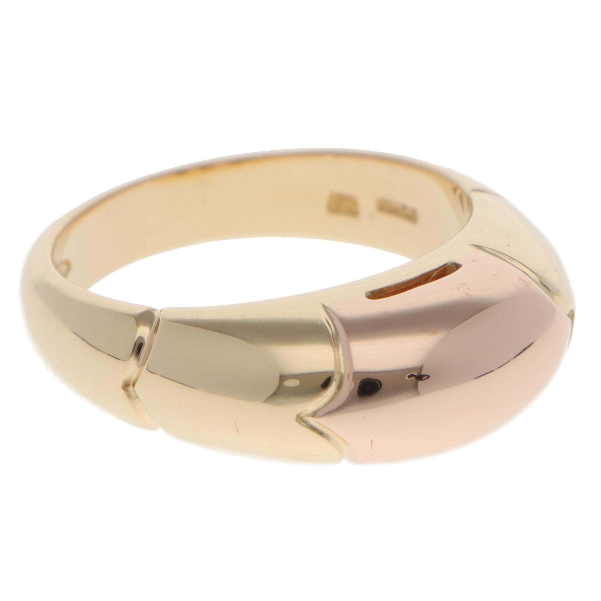 Bulgari Bague Celtaura en or jaune et rose Excellent état - En vente à London, GB