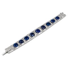Vintage Bulgari Ceylon Sapphire Diamond Bracelet