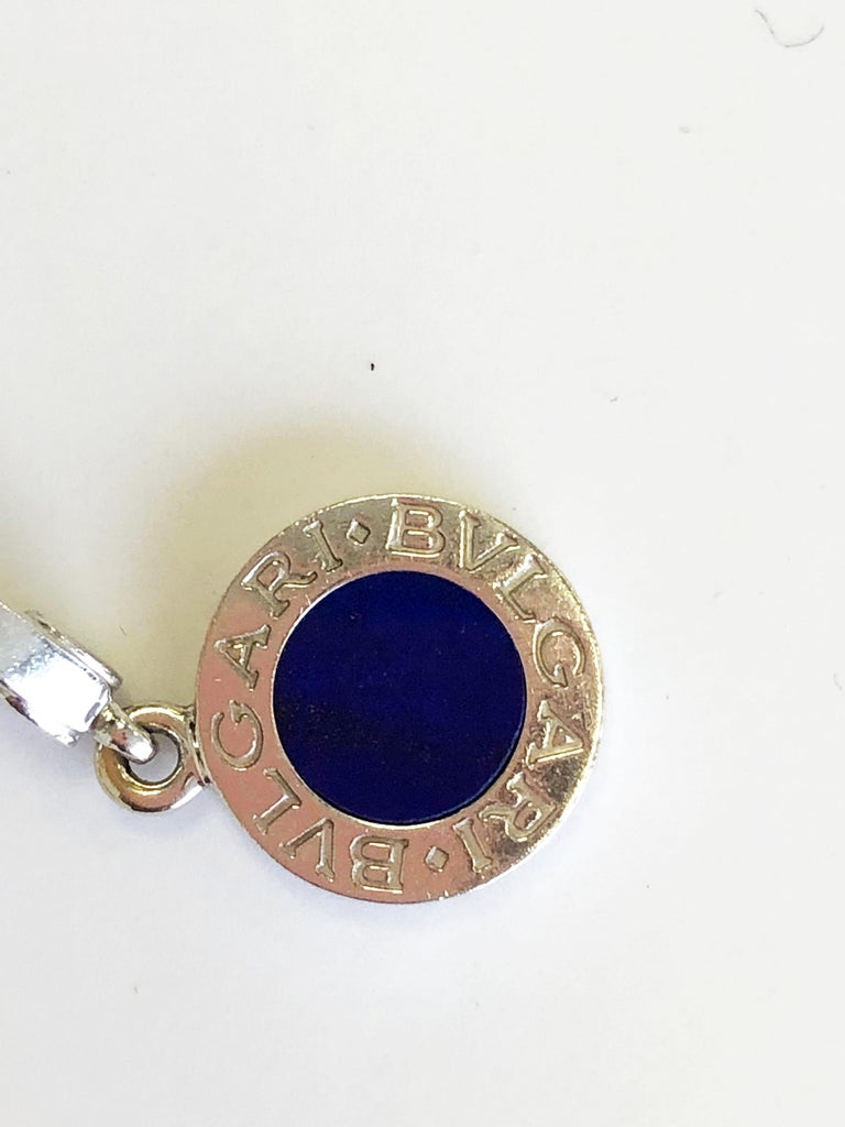 Vintage Bulgari Charm Bracelet in 18 Karat White Gold at 1stDibs