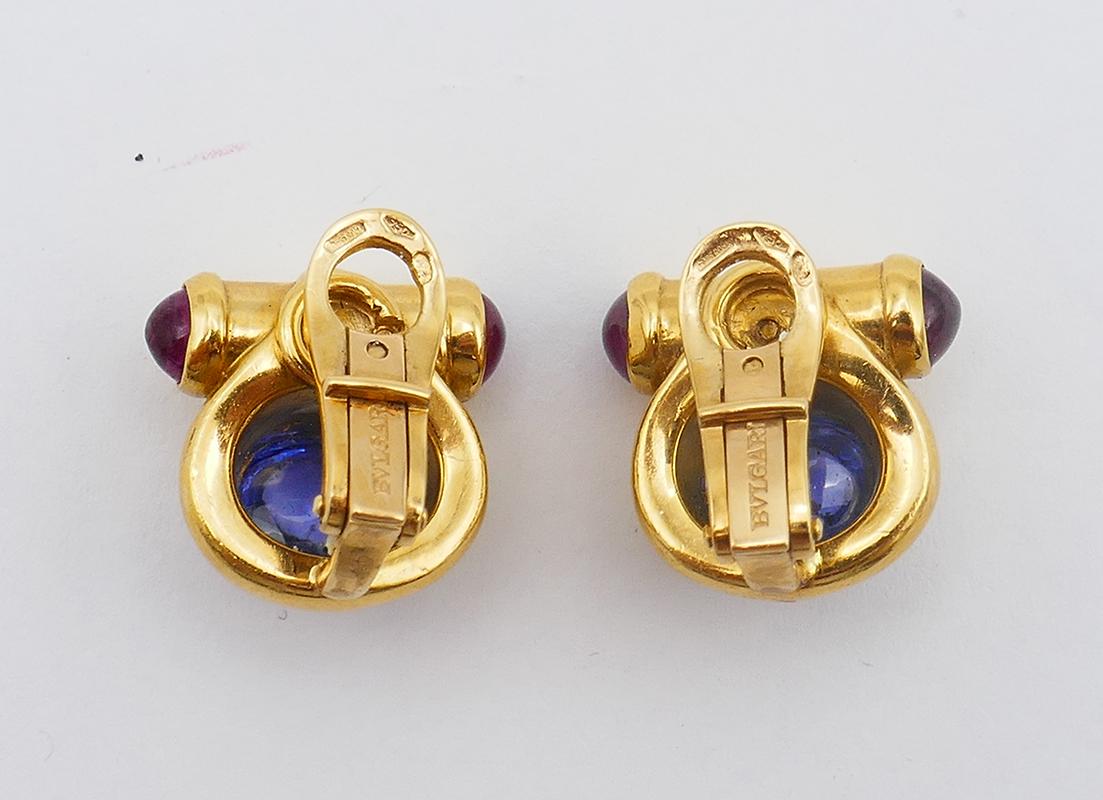 bulgari earrings gold