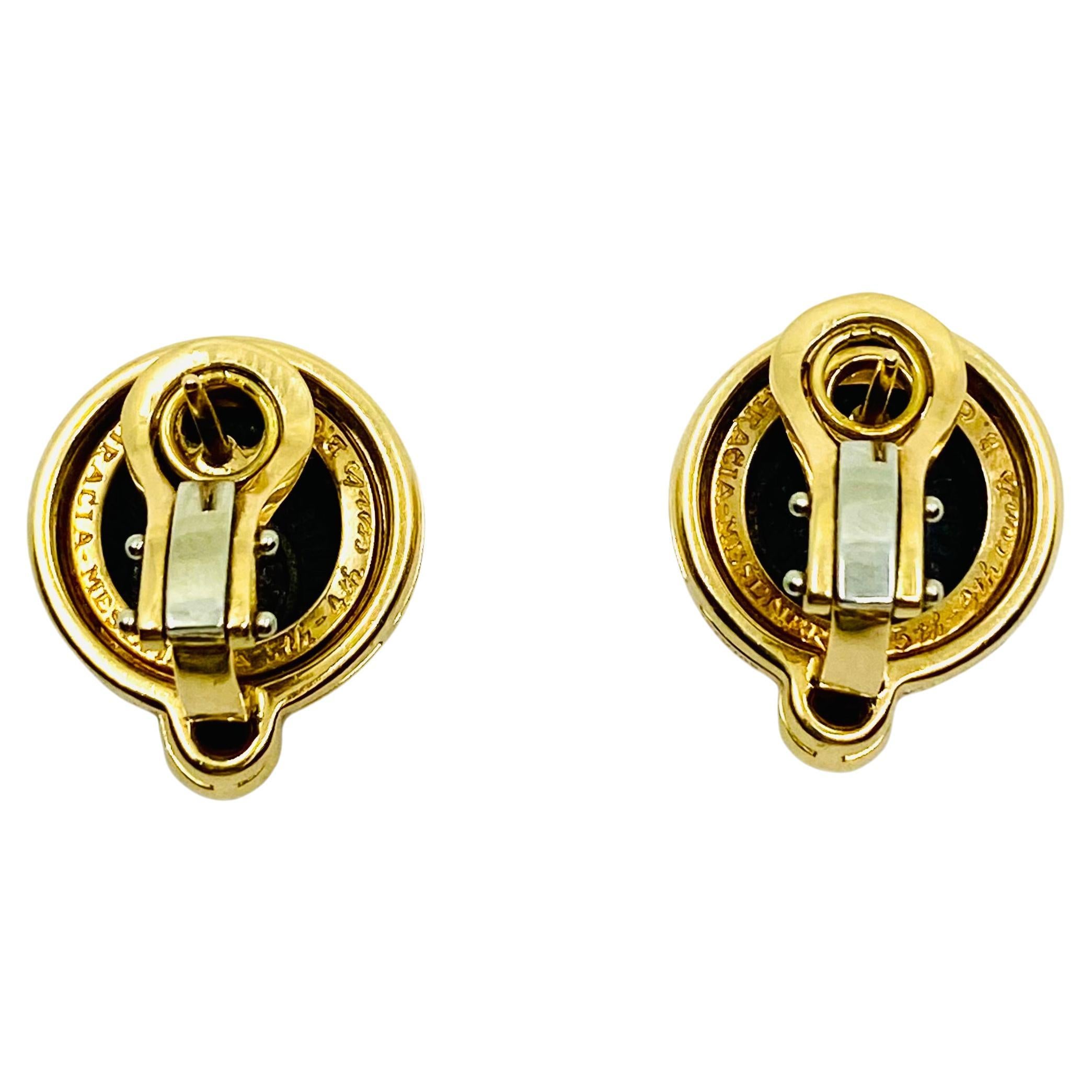 Vintage Bvlgari Earrings Monete Ancient Coins Gold Ruby 2