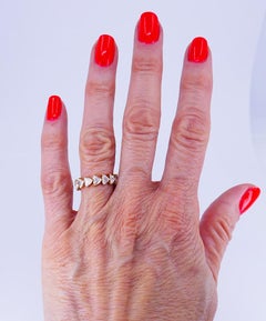 Vintage Bulgari Eternity Band 18k Yellow Gold Diamond Ring Estate Jewelry