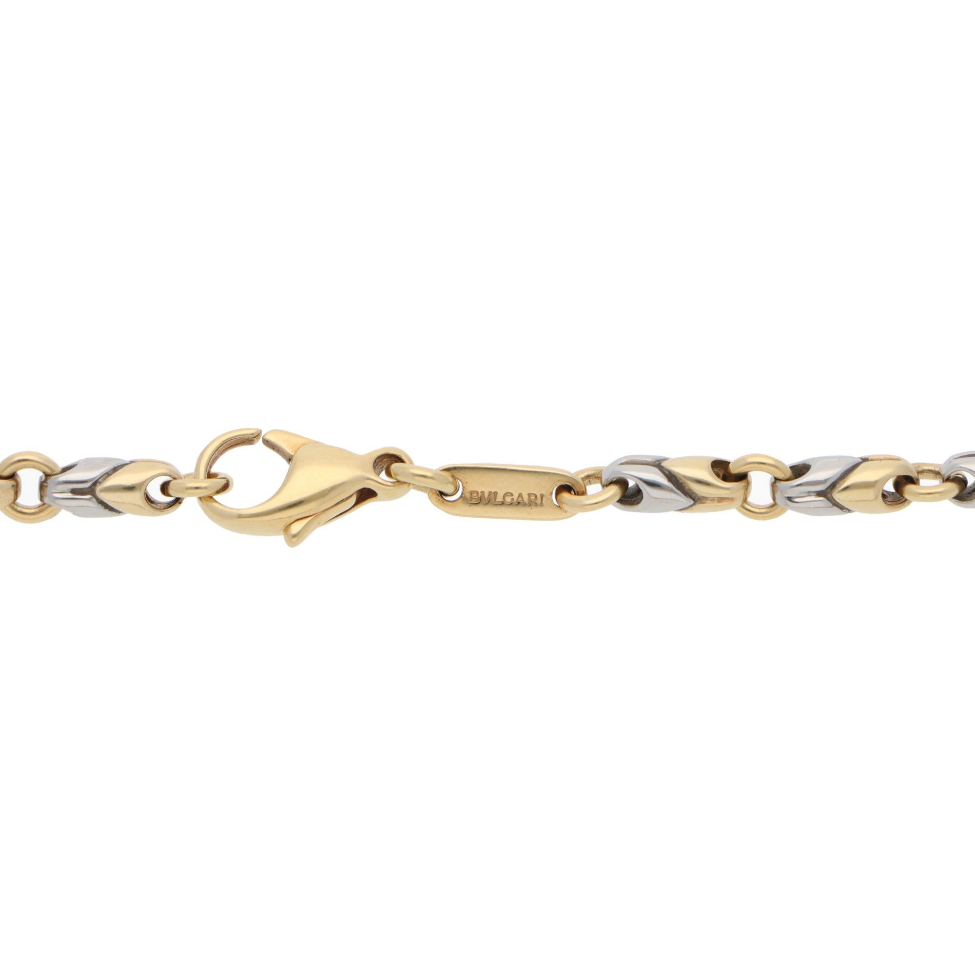 Bulgari Collier à maillons fantaisie vintage Unisexe en vente