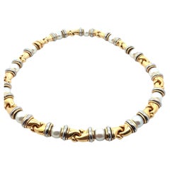 Vintage Bulgari “Gancio” Necklace, 18kt gold and pearls 1980s