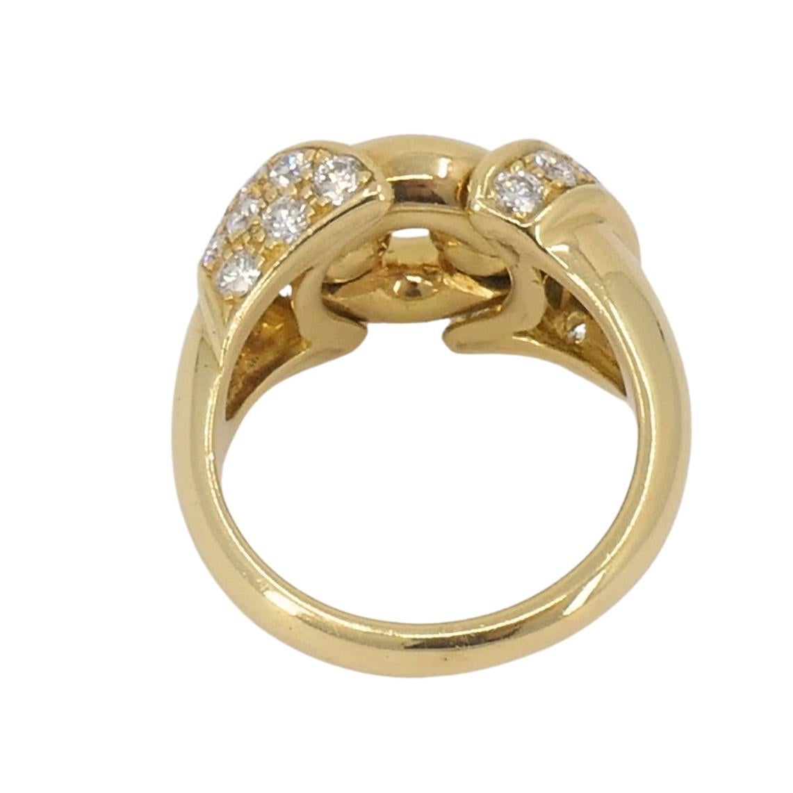 Women's Bvlgari Vintage Bulgari Gold Ring 18k Gold Diamond Ring For Sale