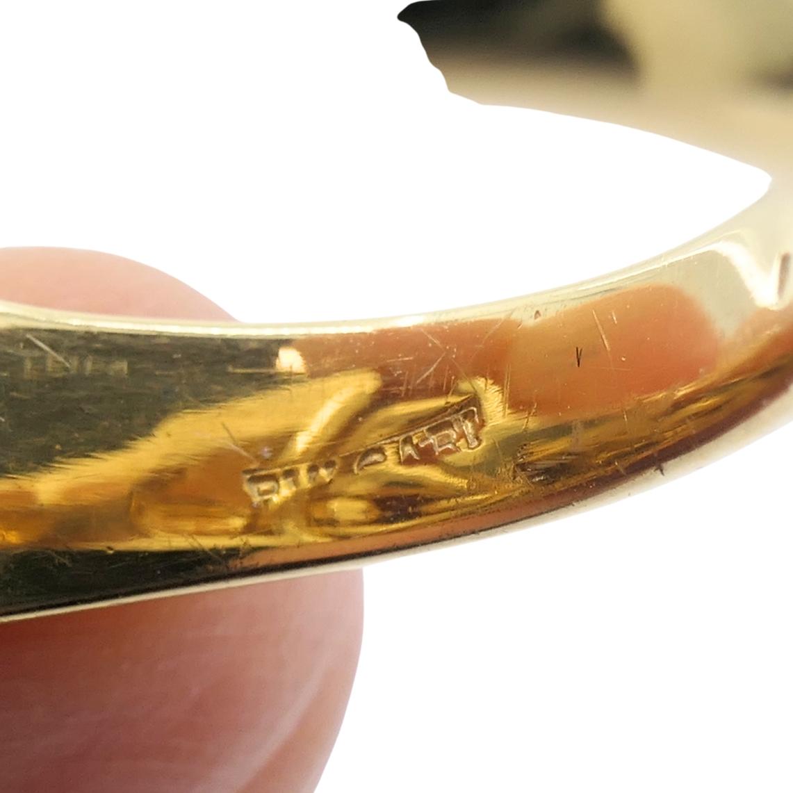 Bvlgari Vintage Bulgari Gold Ring 18k Gold Diamond Ring For Sale 3